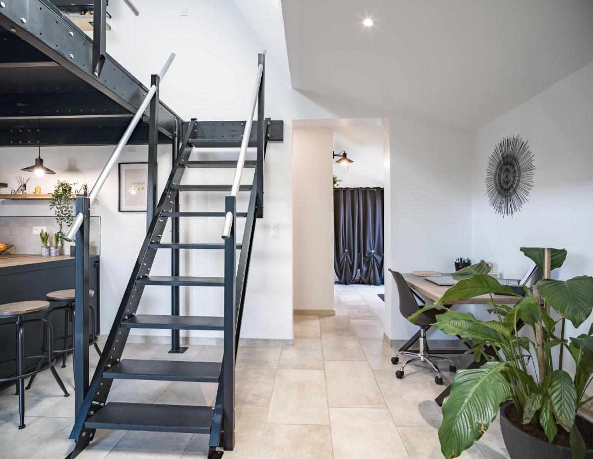 Loft Avec Jardin Et Parking Prive Apartment Troyes Ngoại thất bức ảnh